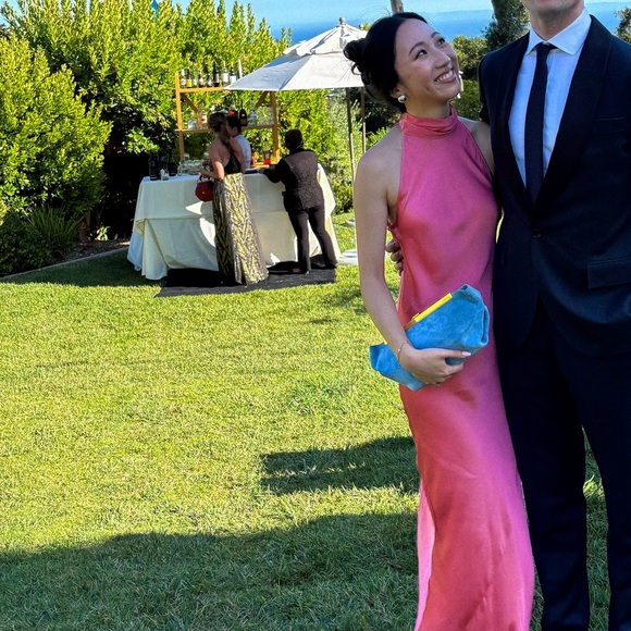 *SOLD* KHAITE Aimee Suede Baby Blue Clutch Bag - Picture 8 of 8